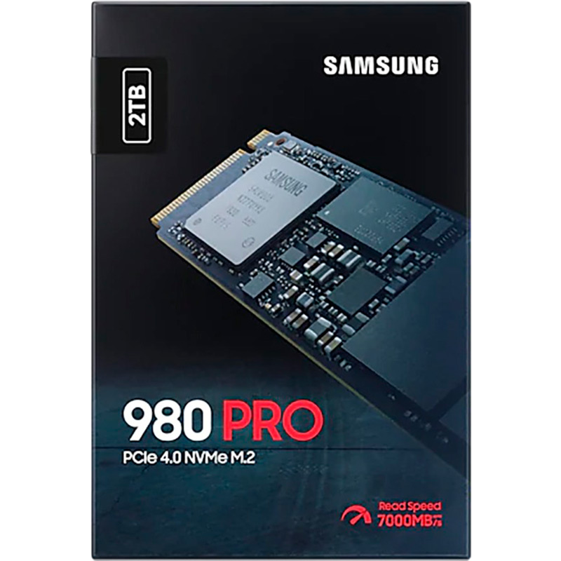 SSD накопитель SAMSUNG 980 PRO 2 TB NVMe M.2 MLC (MZ-V8P2T0BW) Тип твердотельный накопитель (SSD)