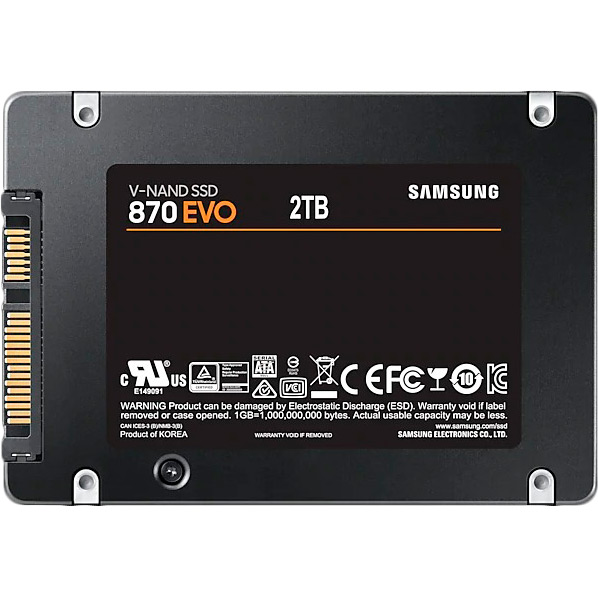 SSD накопитель SAMSUNG 870 EVO 2 TB SATAIII MLC (MZ-77E2T0BW) Назначение жесткого диска для ноутбука