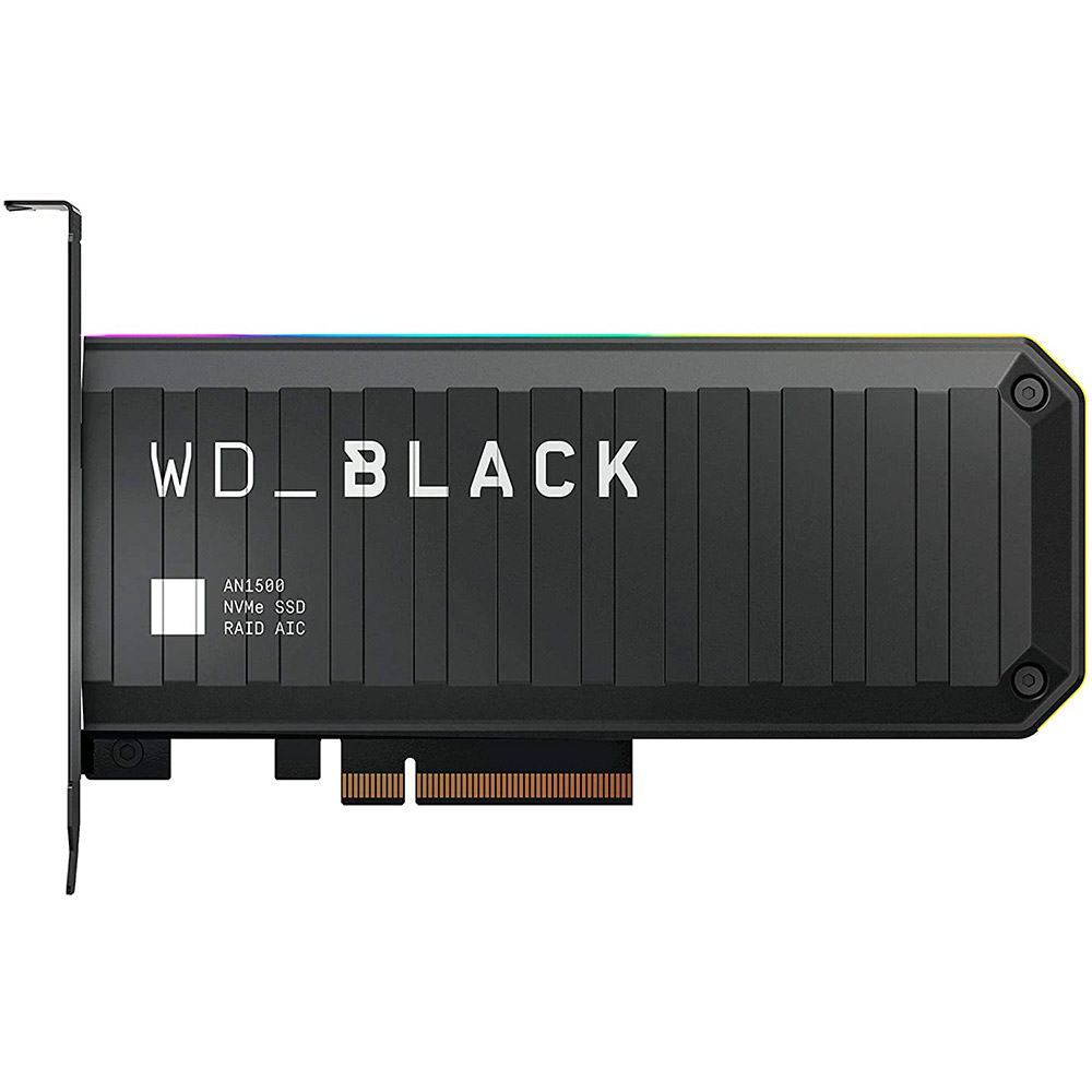 

SSD накопитель WD AIC NVMe PCIe 3.0 8x 1TB AN1500 BLACK RGB (WDS100T1X0L), AIC NVMe PCIe 3.0 8x 1TB AN1500 BLACK RGB