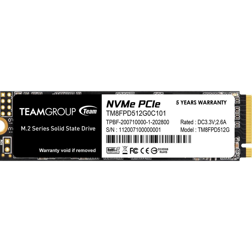 SSD накопичувач TEAM 512GB MP33 Pro M.2 2280 3D TLC (TM8FPD512G0C101)