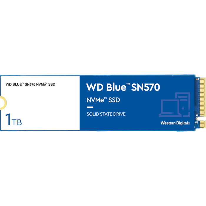 

SSD накопитель WD 1TB M.2 Blue SN570 NVMe 2280 TLC (WDS100T3B0C), 1TB M.2 Blue SN570 NVMe 2280 TLC (WDS100T3B0C)