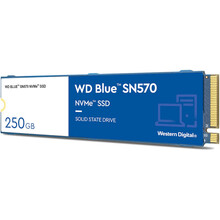 SSD накопитель WD 250GB M.2 Blue SN570 NVMe 2280 TLC (WDS250G3B0C)