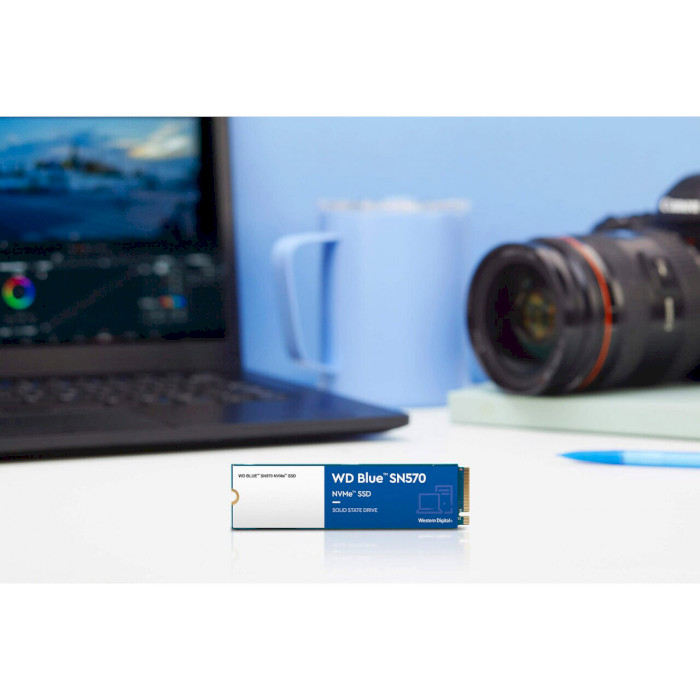 SSD накопитель WD 250GB M.2 Blue SN570 NVMe 2280 TLC (WDS250G3B0C) Емкость 250 Гб