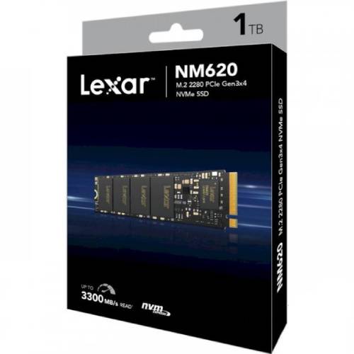 SSD накопичувач LEXAR NM620 1TB M.2 NVMe (LNM620X001T-RNNNG) Тип твердотільний накопичувач (SSD)