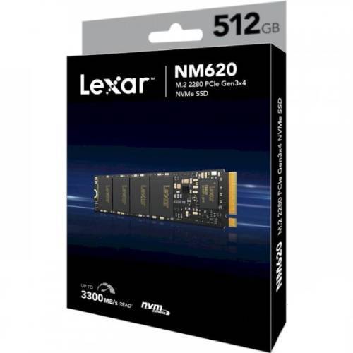 SSD накопичувач LEXAR NM620 512GB M.2 NVMe (LNM620X512G-RNNNG) Тип твердотільний накопичувач (SSD)