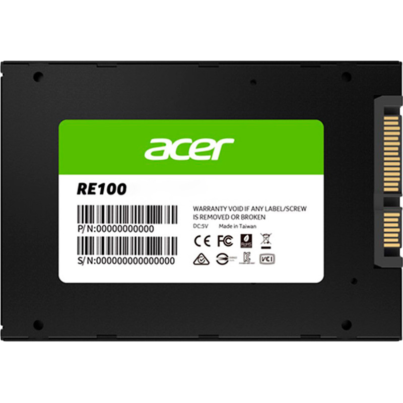 SSD накопитель ACER 1TB RE100 SATA III 2.5" TLC (BL.9BWWA.109) SSD накопитель ACER 1TB RE100 SATA III 2.5" TLC (BL.9BWWA.109)