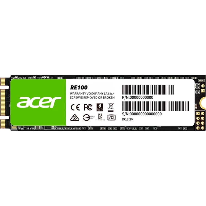 SSD накопичувач ACER 512GB RE100 M.2 2280 SATA III 3D TLC, Retail (BL.9BWWA.114) SSD накопичувач ACER 512GB RE100 M.2 2280 SATA III 3D TLC, Retail (BL.9BWWA.114)