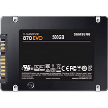SSD накопитель SAMSUNG 500Gb 870 EVO 2.5" SATA (MZ-77E500B/EU)