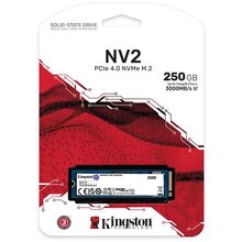 SSD накопитель KINGSTON M.2 250GB NV2 2280 PCIe 4.0 NVMe SSD (SNV2S/250G)