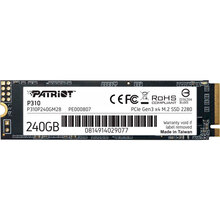 Запоріжжя - SSD накопичувач PATRIOT 240GB P310 M.2 2280 PCIe NVMe 3.0 x4 TLC (P310P240GM28)