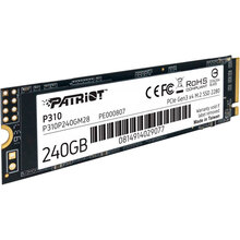 SSD накопичувач PATRIOT 240GB P310 M.2 2280 PCIe NVMe 3.0 x4 TLC (P310P240GM28)