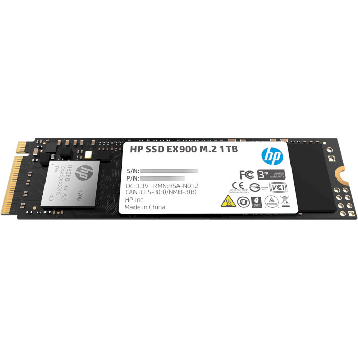 SSD накопичувач HP 1TB EX900 M.2 2280 3D NAND Retail (5XM46AA) Тип твердотільний накопичувач (SSD)