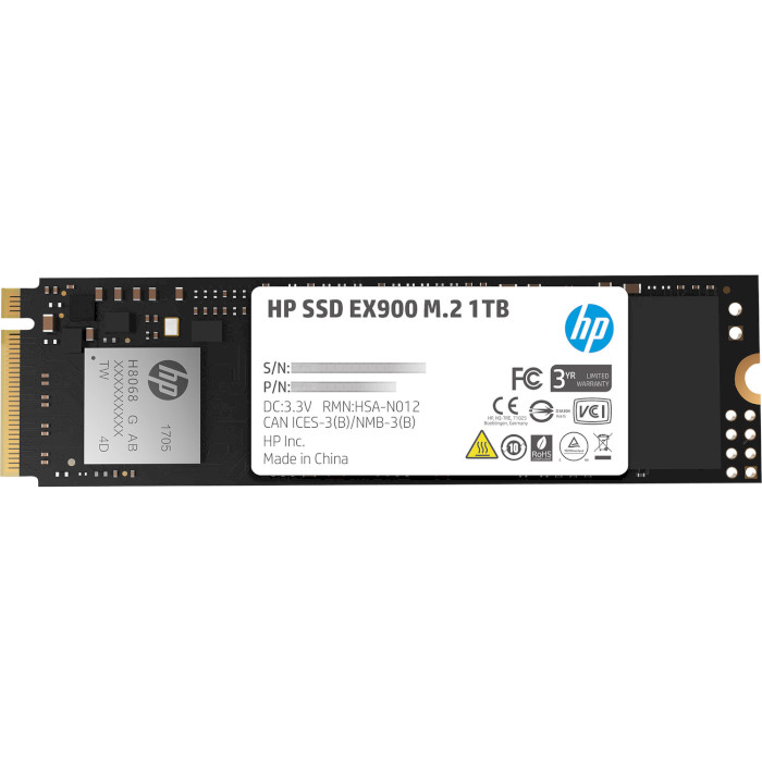 SSD накопичувач HP 1TB EX900 M.2 2280 3D NAND Retail (5XM46AA) SSD накопичувач HP 1TB EX900 M.2 2280 3D NAND Retail (5XM46AA)