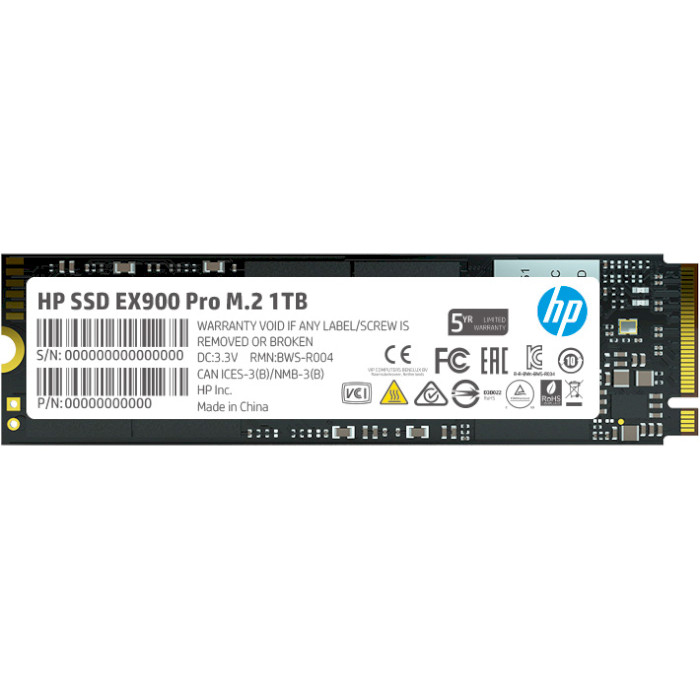 SSD накопичувач HP 1TB EX900 Pro M.2 2280 DRAM Cache Retail (9XL77AA)