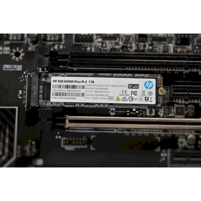 SSD накопичувач HP 2TB EX900 Plus M.2 2280 3D NAND Retail (35M35AA) Форм-фактор M.2