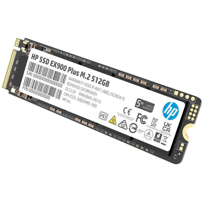 SSD накопитель HP 500GB EX900 Plus M.2 2280 3D NAND Retail (35M33AA) Назначение жесткого диска для ноутбука