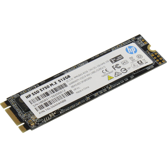 SSD накопичувач HP 512Gb S750 M.2 2280 SATA III 3D NAND TLC (16L56AA) Призначення жорсткого диска для ноутбука