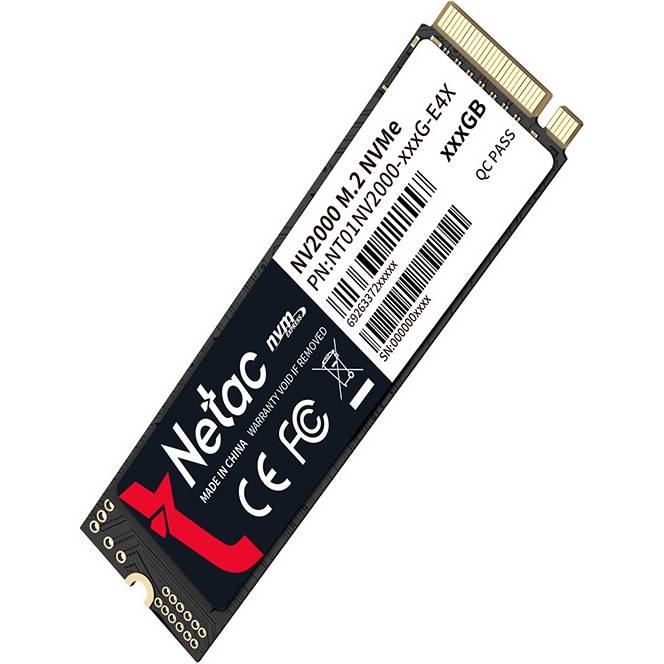 SSD накопитель NETAC M.2 512GB PCIe 3.0 NV2000 (NT01NV2000-512-E4X) Тип твердотельный накопитель (SSD)
