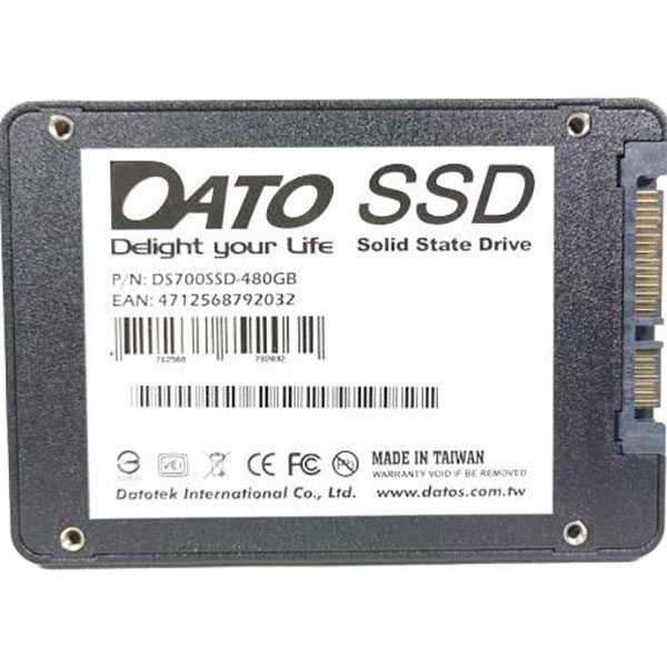 SSD накопитель DATO 480GB DS700 2.5" SATAIII TLC (DS700SSD-480GB) Тип твердотельный накопитель (SSD)