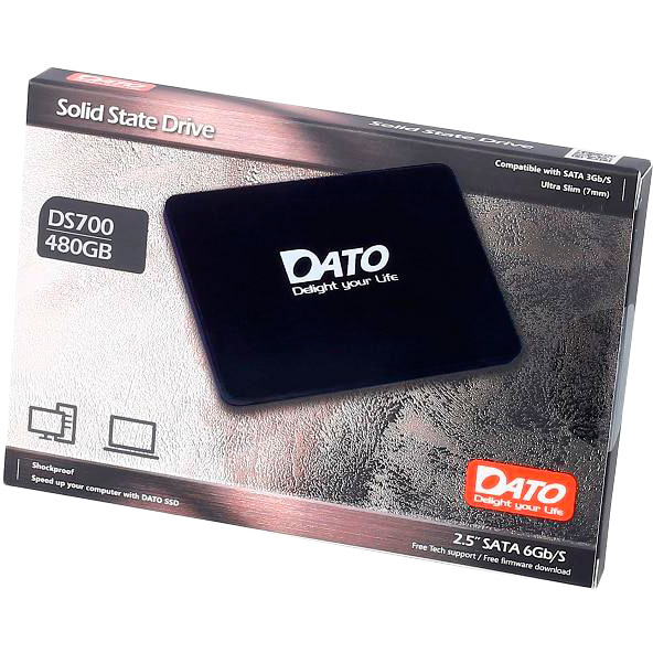 SSD накопитель DATO 480GB DS700 2.5" SATAIII TLC (DS700SSD-480GB) Форм-фактор 2.5"