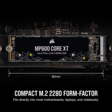 SSD накопитель CORSAIR 1TB M.2 NVMe MP600 Core XT 2280 3D QLC (CSSD-F1000GBMP600CXT)