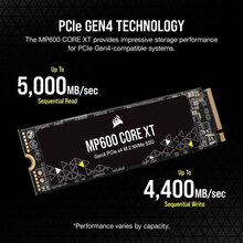 SSD накопитель CORSAIR 1TB M.2 NVMe MP600 Core XT 2280 3D QLC (CSSD-F1000GBMP600CXT)