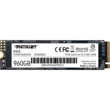 SSD накопитель PATRIOT 960GB P310 M.2 2280 NVMe TLC (P310P960GM28)