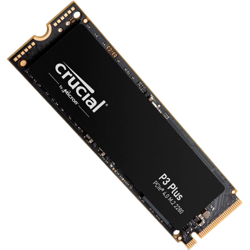 SSD накопичувач CRUCIAL 500GB P3 Plus M.2 2280 NVMe TLC 3D NAND (CT500P3PSSD8) Призначення жорсткого диска для настільного комп'ютера