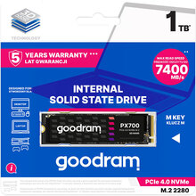 SSD накопичувач GOODRAM 1Tb PX700 M.2 2280 PCIe NVMe 3D NAND, Retail (SSDPR-PX700-01T-80)