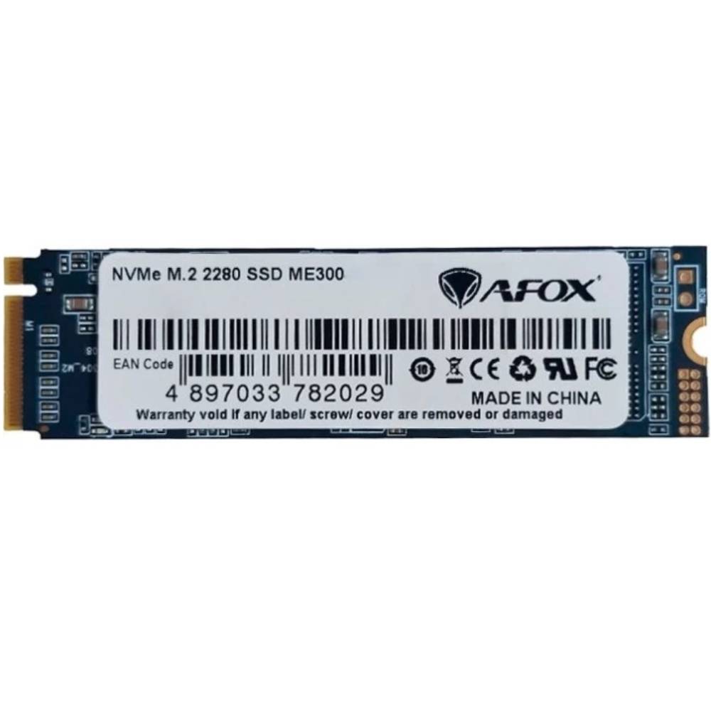 SSD накопичувач AFOX ME3001TB M.2 2280 PCIe NVMe Gen 3x4 3D TLC NAND, Retail (ME300-1000GN) SSD накопичувач AFOX ME3001TB M.2 2280 PCIe NVMe Gen 3x4 3D TLC NAND, Retail (ME300-1000GN)