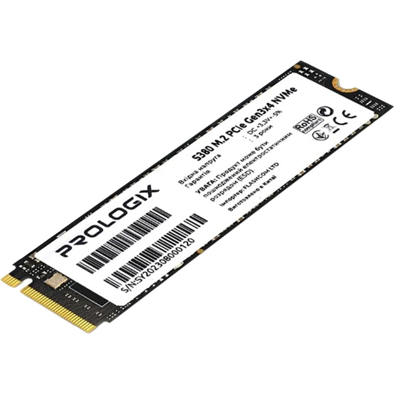 SSD накопичувач PROLOGIX 512GB S380 M.2 2280 PCIe 3.0 x4 NVMe TLC (PRO512GS380) Призначення жорсткого диска для настільного комп'ютера