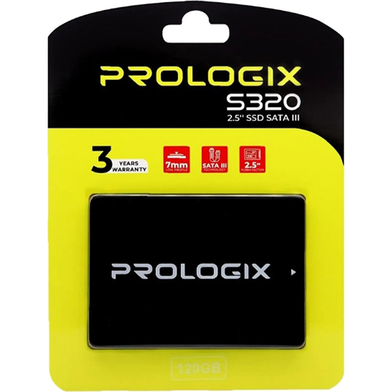 SSD накопичувач PROLOGIX 960GB S320 2.5" SATAIII TLC (PRO960GS320) Форм-фактор 2.5"