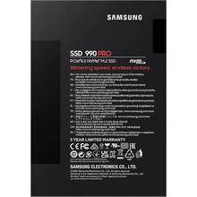 SSD накопитель SAMSUNG 990 PRO 4TB M.2 PCI-E 4.0 Nvme MLC (MZ-V9P4T0BW)