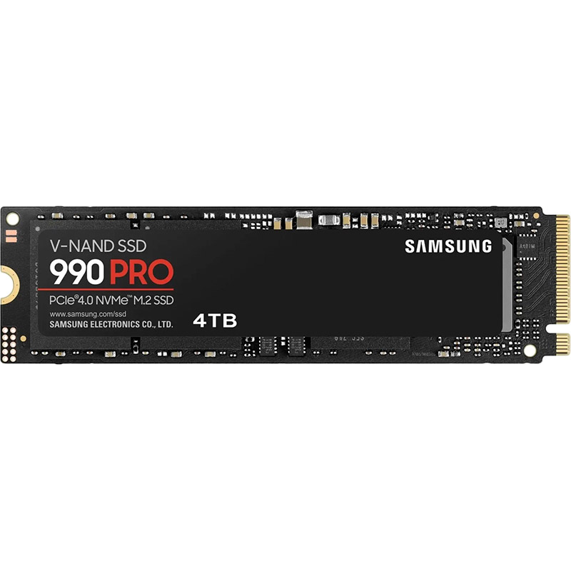 SSD накопитель SAMSUNG 990 PRO 4TB M.2 PCI-E 4.0 Nvme MLC (MZ-V9P4T0BW)