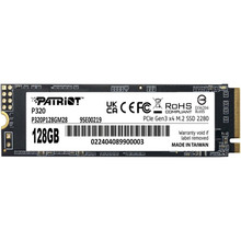 SSD накопичувач PATRIOT P320 128GB (P320P128GM28)