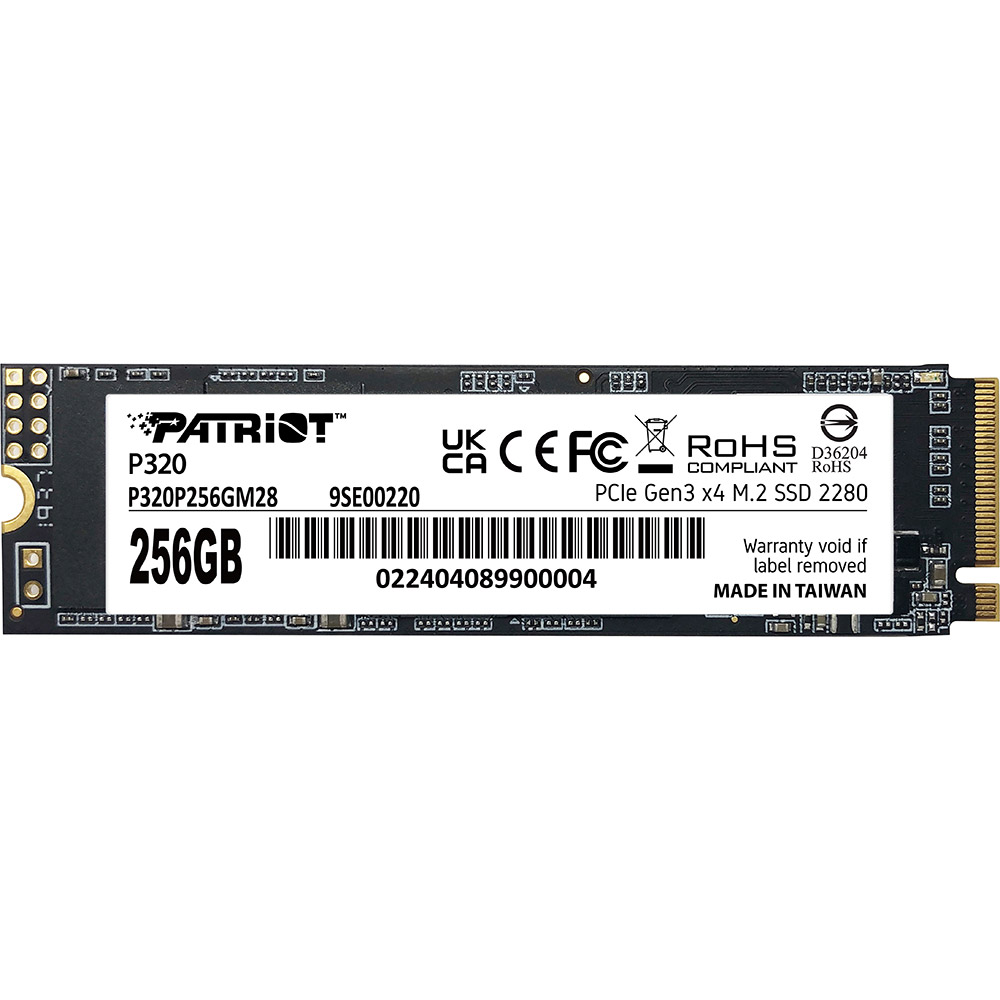 SSD накопитель PATRIOT P320 256GB (P320P256GM28)