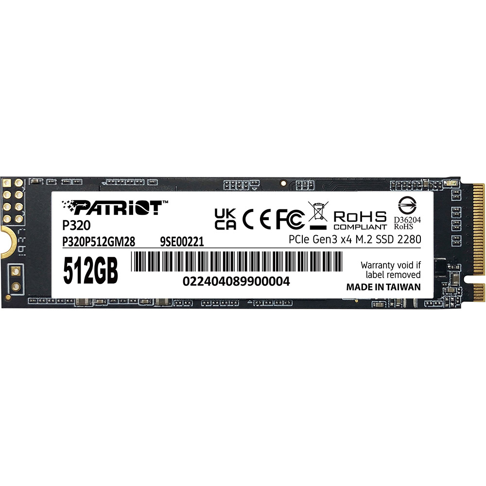 SSD накопитель PATRIOT P320 512GB (P320P512GM28)