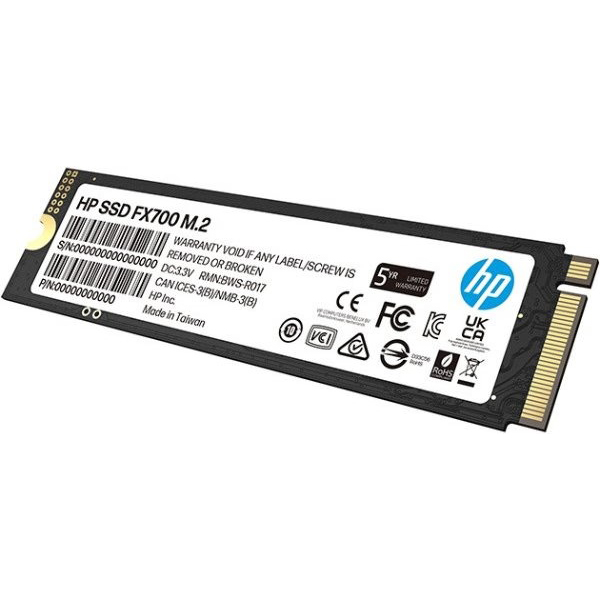 SSD накопитель HP 1Tb FX700 M.2 NVMe 2.0 2280 TLC 3D V-NAND (8U2N3AA) Назначение жесткого диска для настольного компьютера