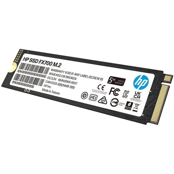 SSD накопитель HP 2Tb FX700 M.2 NVMe 2.0 2280 TLC 3D V-NAND (8U2N5AA) Назначение жесткого диска для настольного компьютера