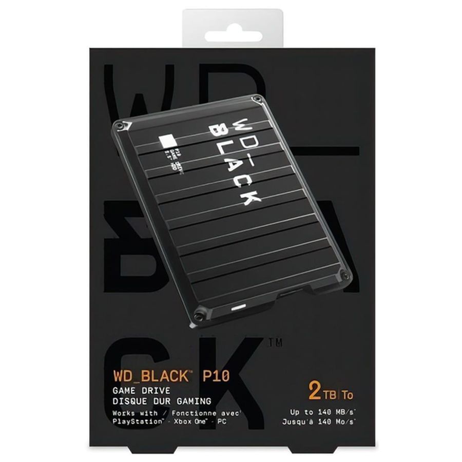 Зовнішній жорсткий диск WD 2TB USB 3.1 P10 Game Drive Black (WDBA2W0020BBK-WES1) Тип жорсткий диск HDD