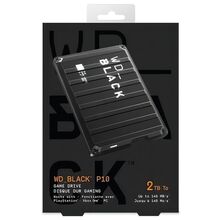 Внешний жесткий диск WD 2TB USB 3.1 P10 Game Drive Black (WDBA2W0020BBK-WES1)