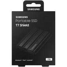 Внешний SSD накопитель SAMSUNG T7 Shield 1TB USB 3.2 Type-C Black (MU-PE1T0S/EU)