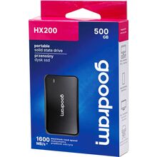 Внешний SSD накопитель GOODRAM 500GB HX200 USB TYPE-C + A (SSDPR-HX200-500)