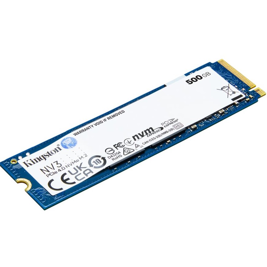 SSD накопичувач KINGSTON NV3 500GB M.2 2280 NVMe PCIe 4.0 x4 3D NAND (SNV3S/500G) Призначення жорсткого диска для ноутбука