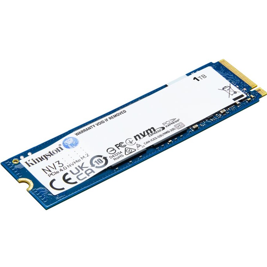 SSD накопичувач KINGSTON NV3 1TB M.2 2280 NVMe PCIe 4.0 x4 3D NAND (SNV3S/1000G) Призначення жорсткого диска для ноутбука