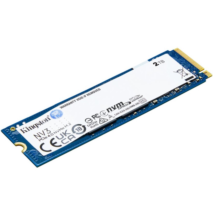 SSD накопичувач KINGSTON NV3 2TB M.2 2280 NVMe PCIe 4.0 x4 3D NAND (SNV3S/2000G) Призначення жорсткого диска для ноутбука