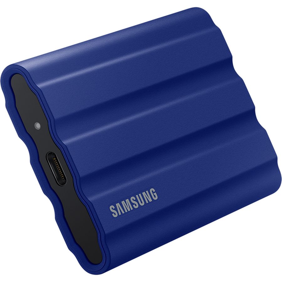 Огляд Зовнішній SSD накопичувач SAMSUNG T7 Shield 2TB USB 3.2 Type-C Blue (MU-PE2T0R/EU)