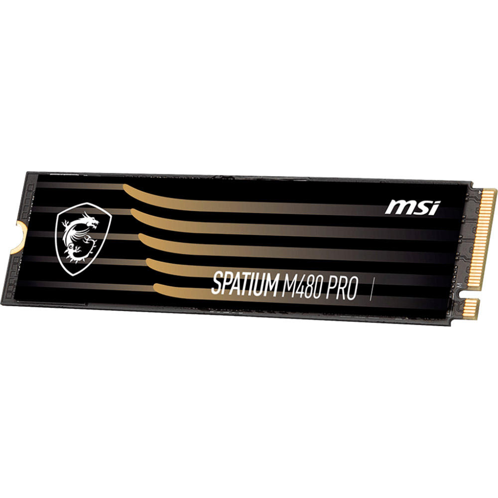 SSD накопитель MSI Spatium M480 Pro 1TB M.2 2280 PCIe 4.0 x4 NVMe 3D NAND TLC (S78-440L1G0-P83) Тип твердотельный накопитель (SSD)