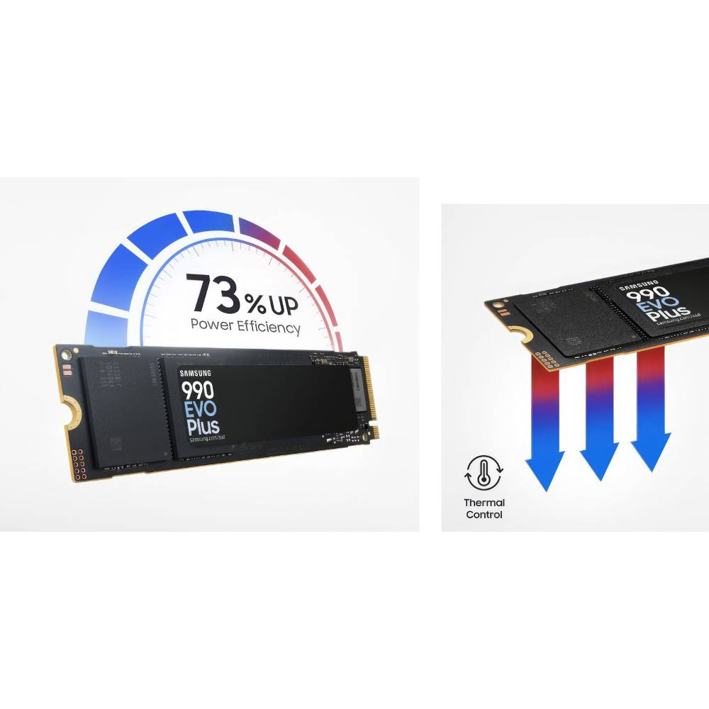 SSD накопитель SAMSUNG NVMe 990 EVO Plus 1TB (MZ-V9S1T0BW) Форм-фактор M.2