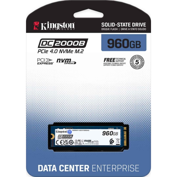 SSD накопитель KINGSTON DC2000B 960 GB (SEDC2000BM8/960G) Форм-фактор M.2